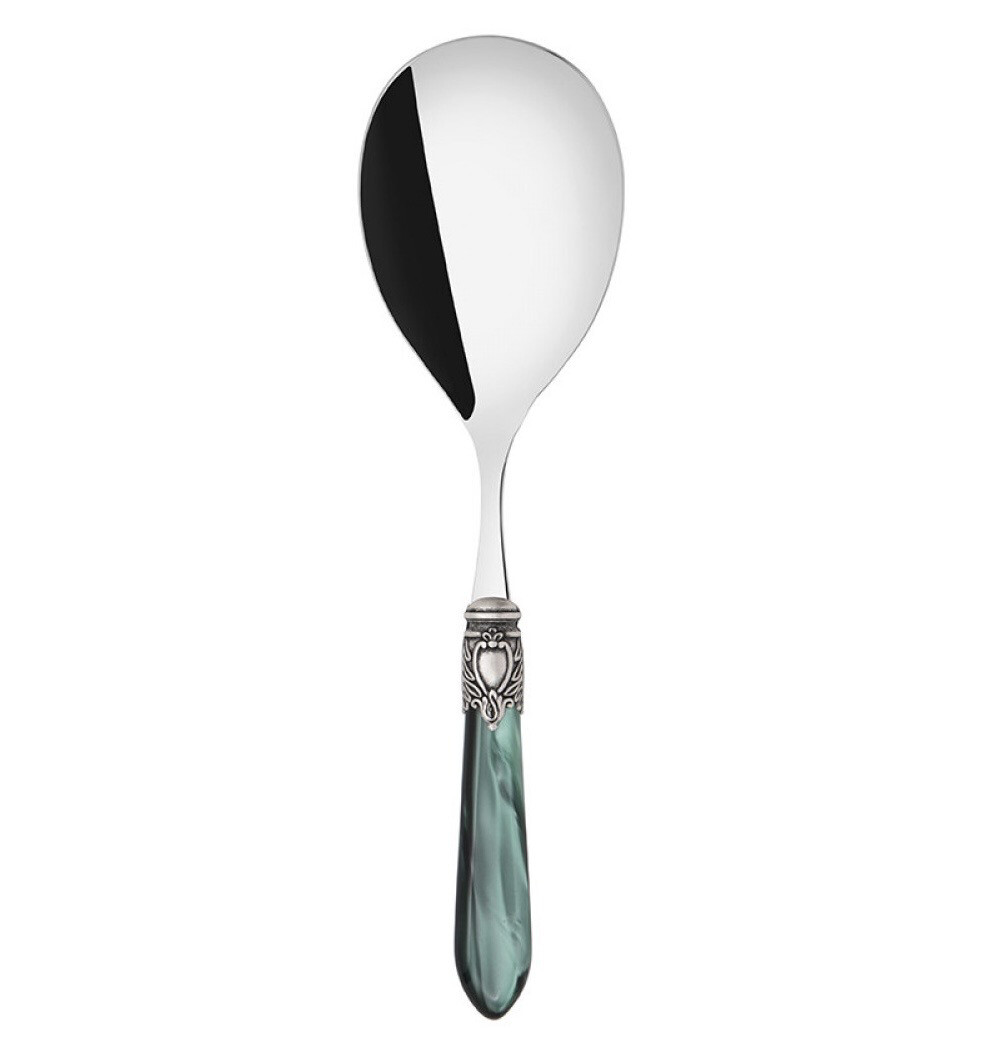 Oxford Antique Rice Serving Spoon Green