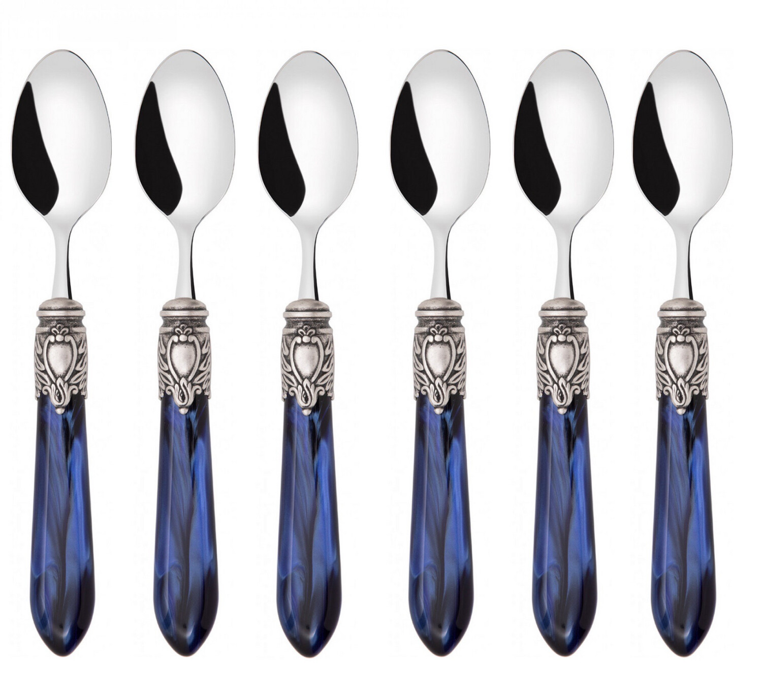 Oxford Antique Mocha Spoons Set royal blue