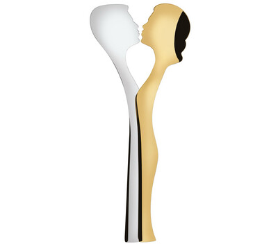Abbraccio 2 Piece Salad Set silver / gold
