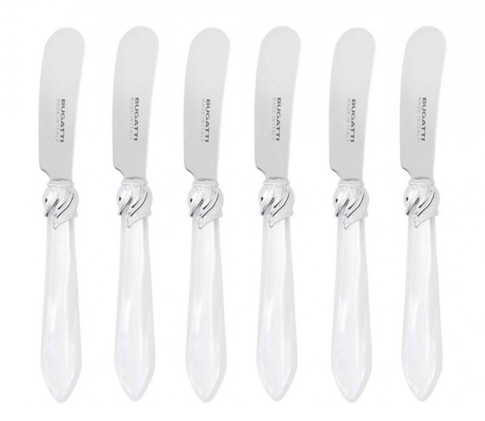 Falabella Butter Knives Spreaders white