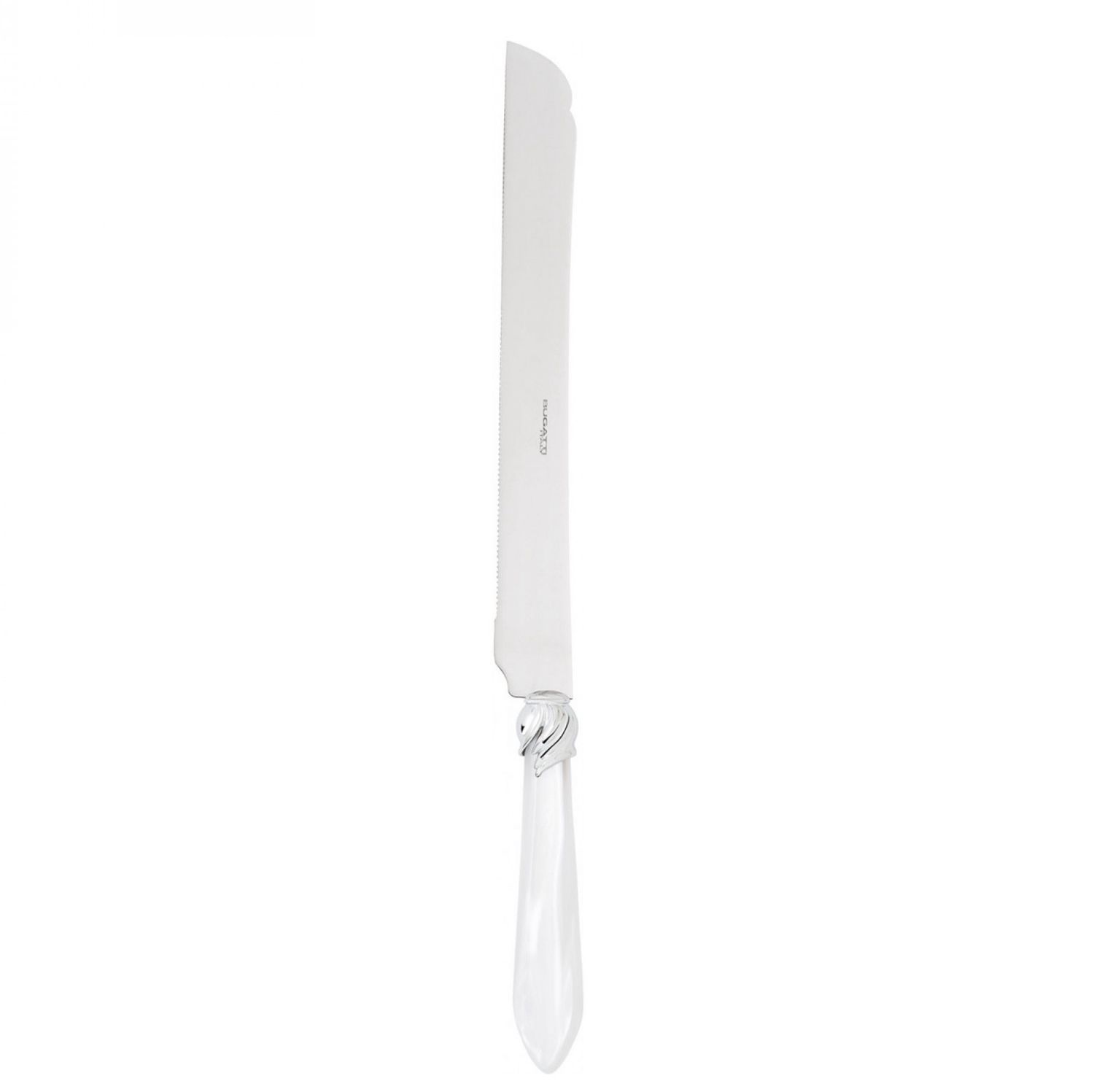 Falabella Long Cake Knife Serrated white