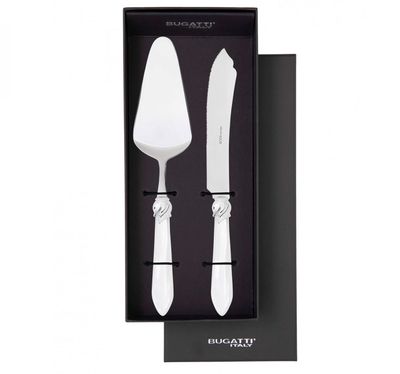 Falabella 2 Piece Cake Serving Set white