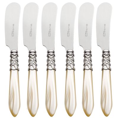 Melodia Spreaders / Butter Knives Set ivory