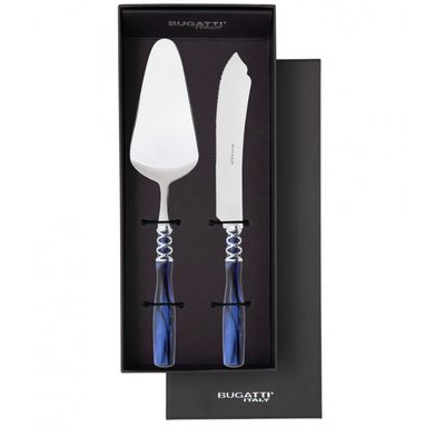 Arianna 2 Piece Cake Serving Set Royal Blue