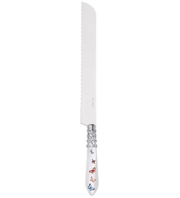 Melodia Butterflies Bread Knife white