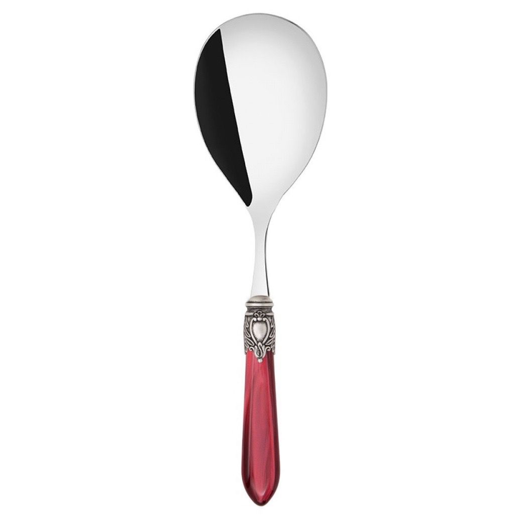 Oxford Antique Rice Casserole Serving Spoon Burgundy
