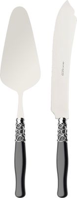 Selene 2 Piece Cake Serving Set black charcoal