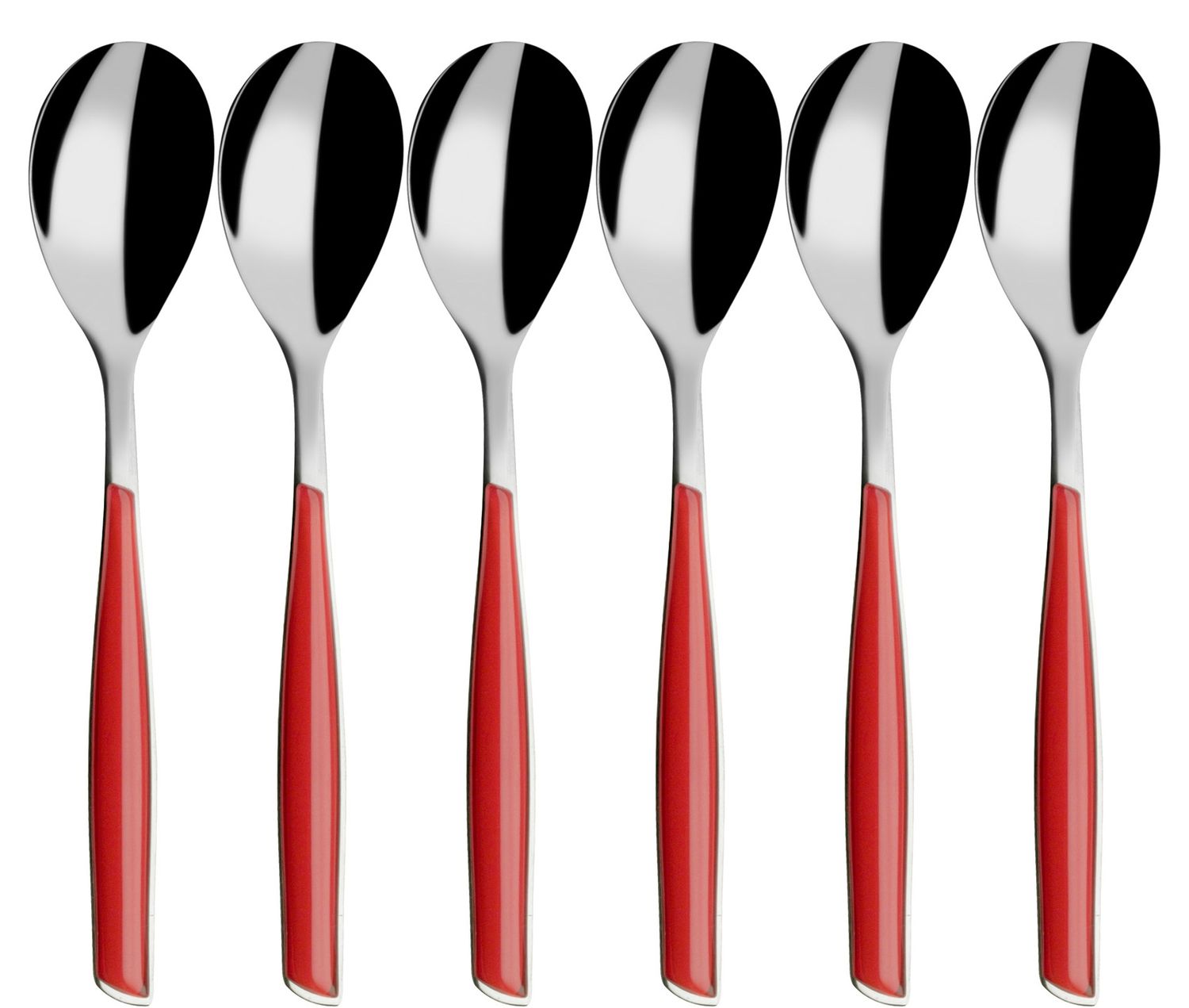 Glamour Coffee Spoons Set red
