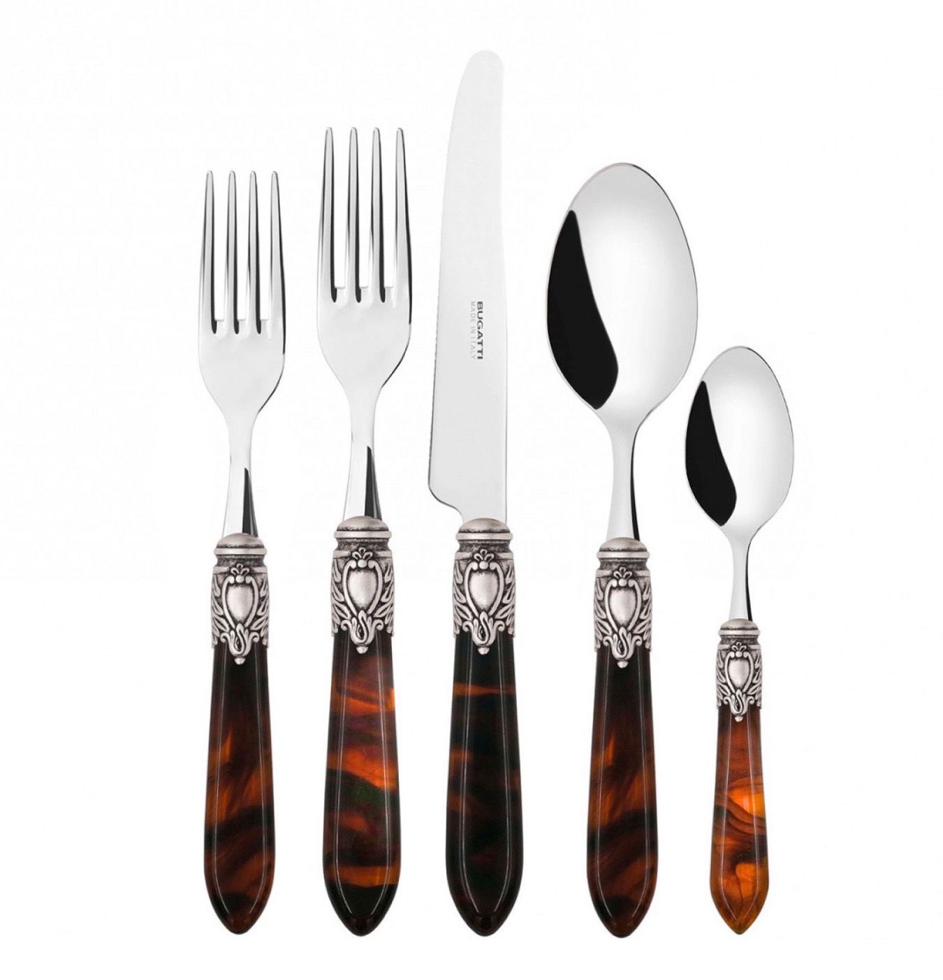 Oxford Antique 5 piece place setting Tortoise Shell