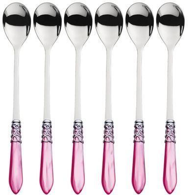 Melodia Ice Tea Spoons Set fushia pink
