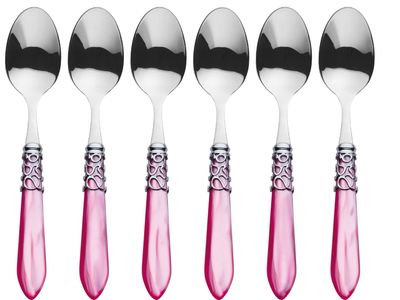 Melodia Moka Spoons Set fushia pink