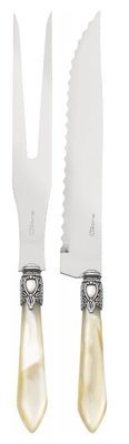 Oxford Antique 2 Piece Carving Set Ivory