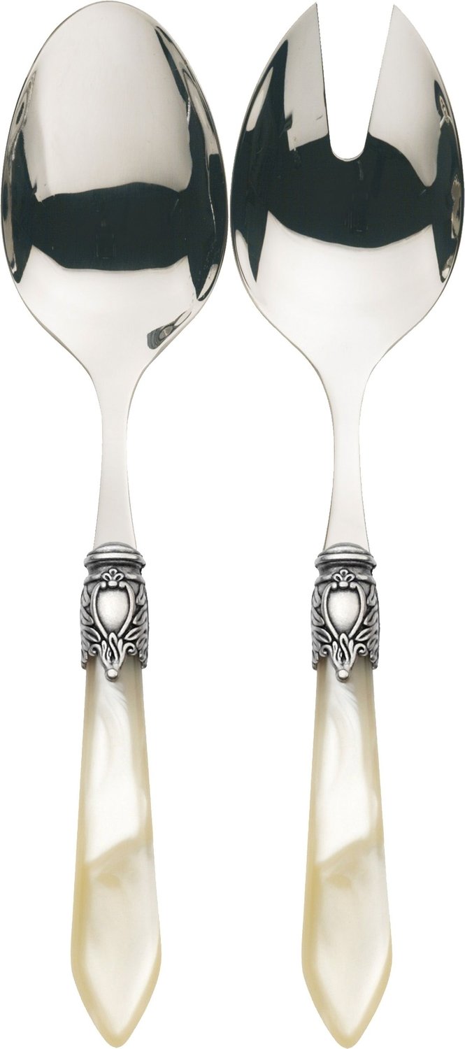 Oxford Antique 2 Piece Salad Set Ivory