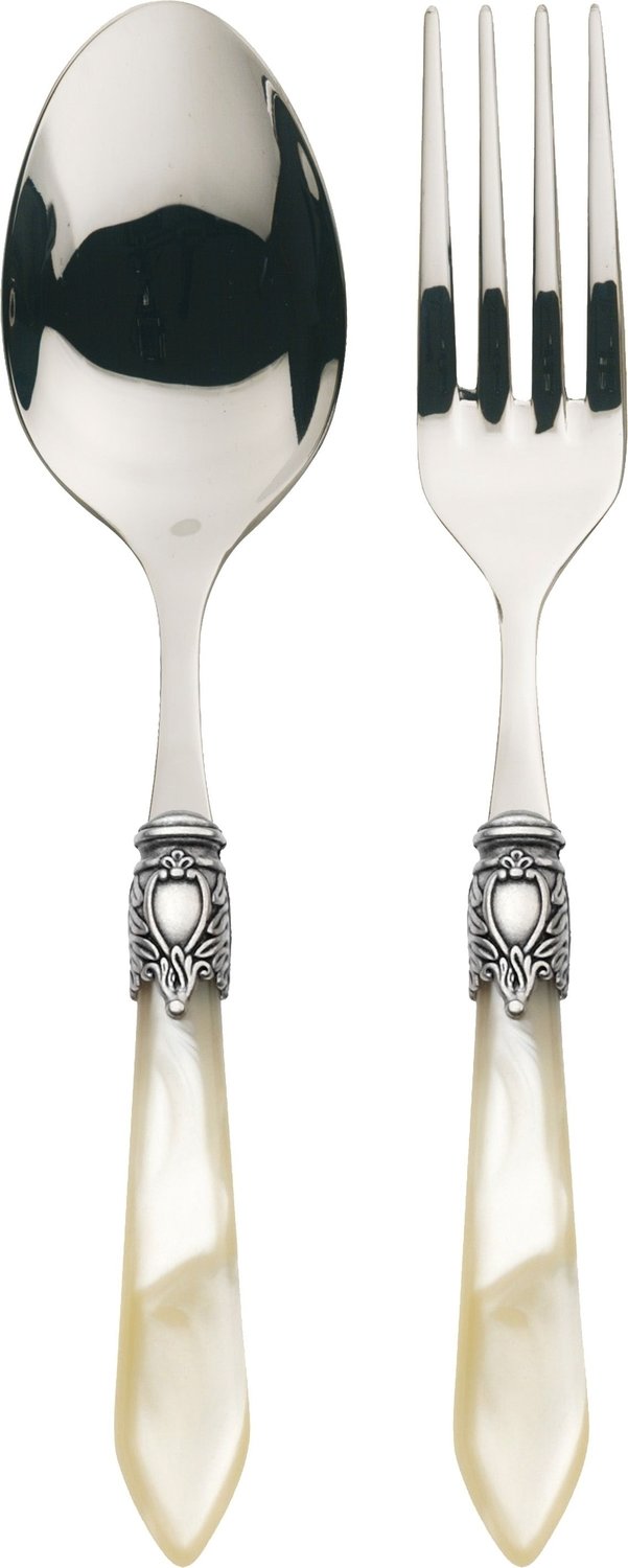 Oxford Antique 2 Piece Serving Set Ivory