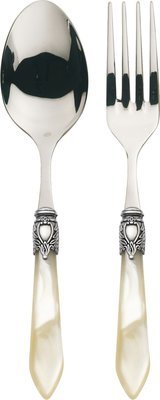 Oxford Antique 2 Piece Serving Set Ivory