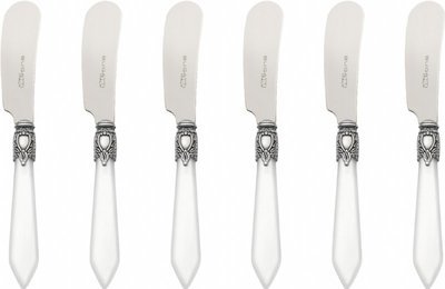 Oxford Antique 6 Spreader Knives White
