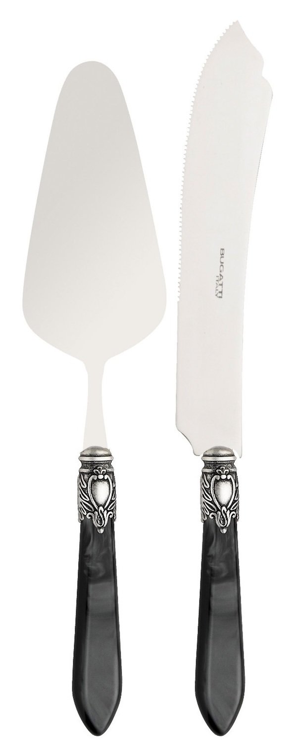 Oxford Antique 2 Piece Cake Set Charcoal