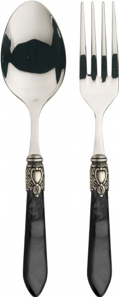 Oxford Antique 2 Piece Serving Set Charcoal