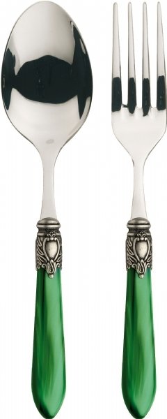 Oxford Antique 2 Piece Serving Set Green