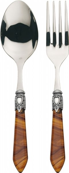 Oxford Antique 2 Piece Serving Set Tortoise Shell