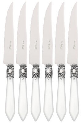 Oxford Antique 6 Piece Steak knife Set Clear