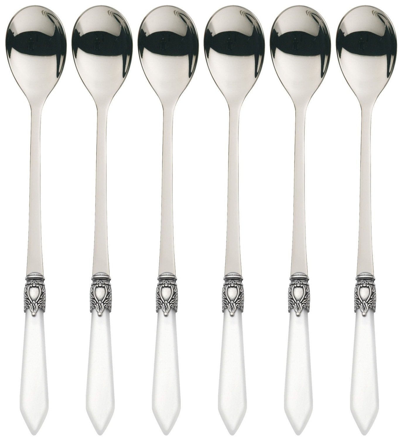 Oxford Antique 6 Piece Cocktail / Latte Spoons Clear