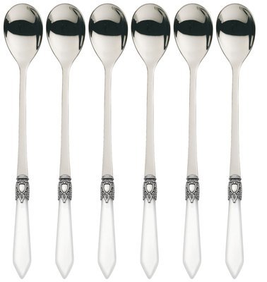 Oxford Antique 6 Piece Cocktail / Latte Spoons Clear