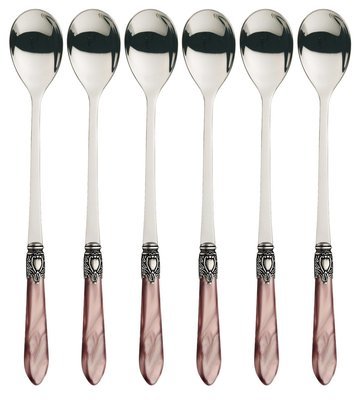 Oxford Antique 6 Piece Cocktail / Latte Spoons Lilac