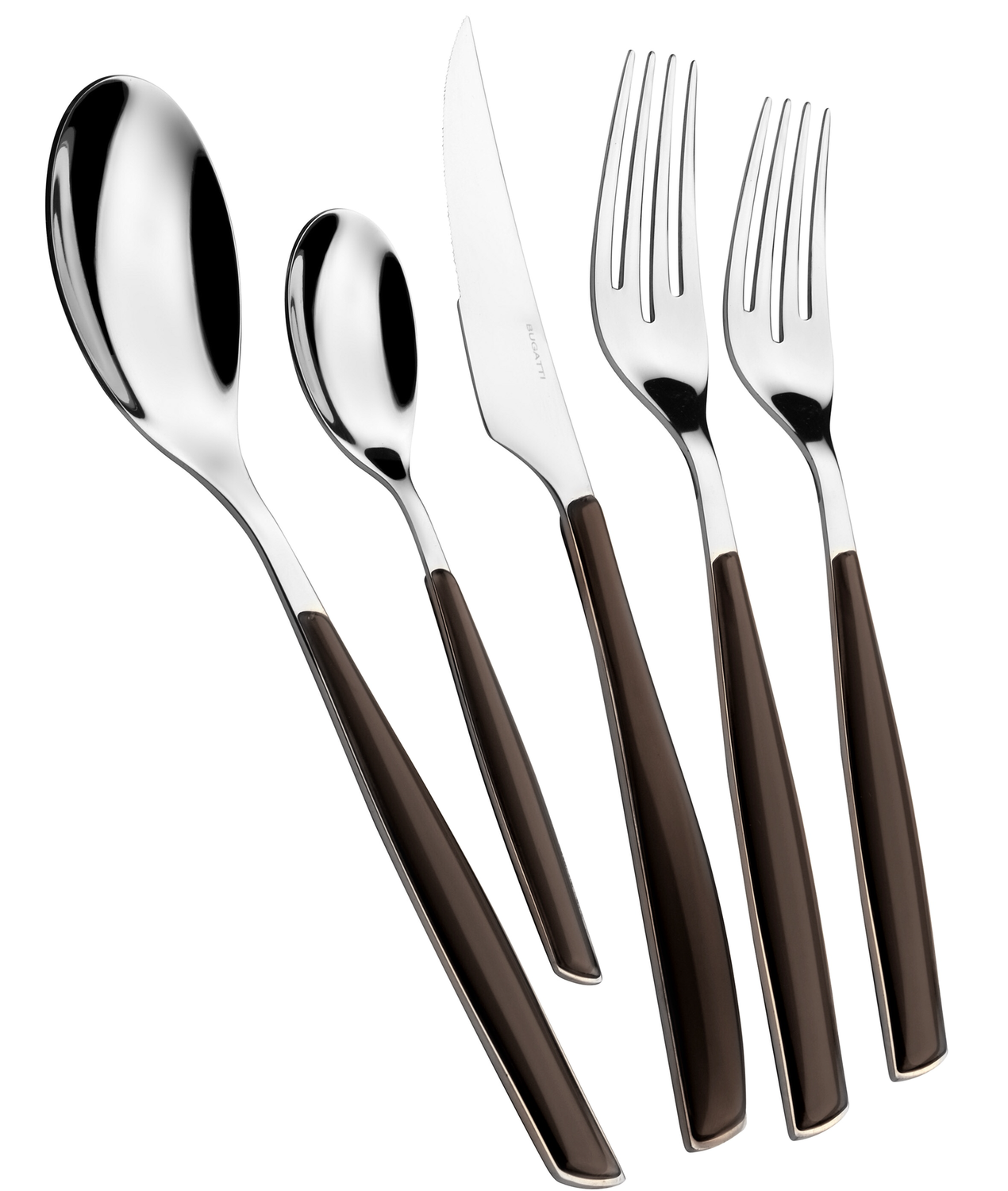 Glamour 5 Piece Place Setting Smoky Black