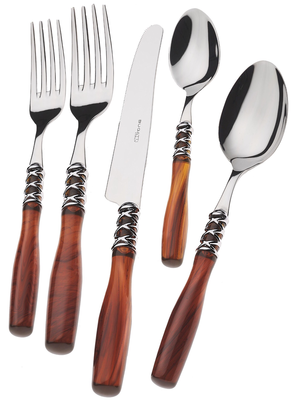Arianna 5 Piece Place Setting Tortoiseshell