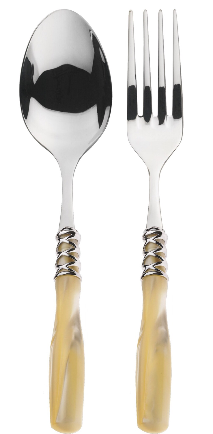 Arianna 2 Piece Serving Set ivory