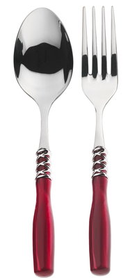 Arianna 2 Piece Serving Set Burgundy