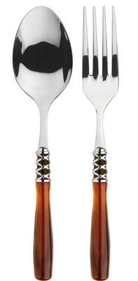 Arianna 2 Piece Serving Set Tortoiseshell