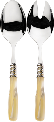 Arianna 2 Piece Salad Serving Set ivory