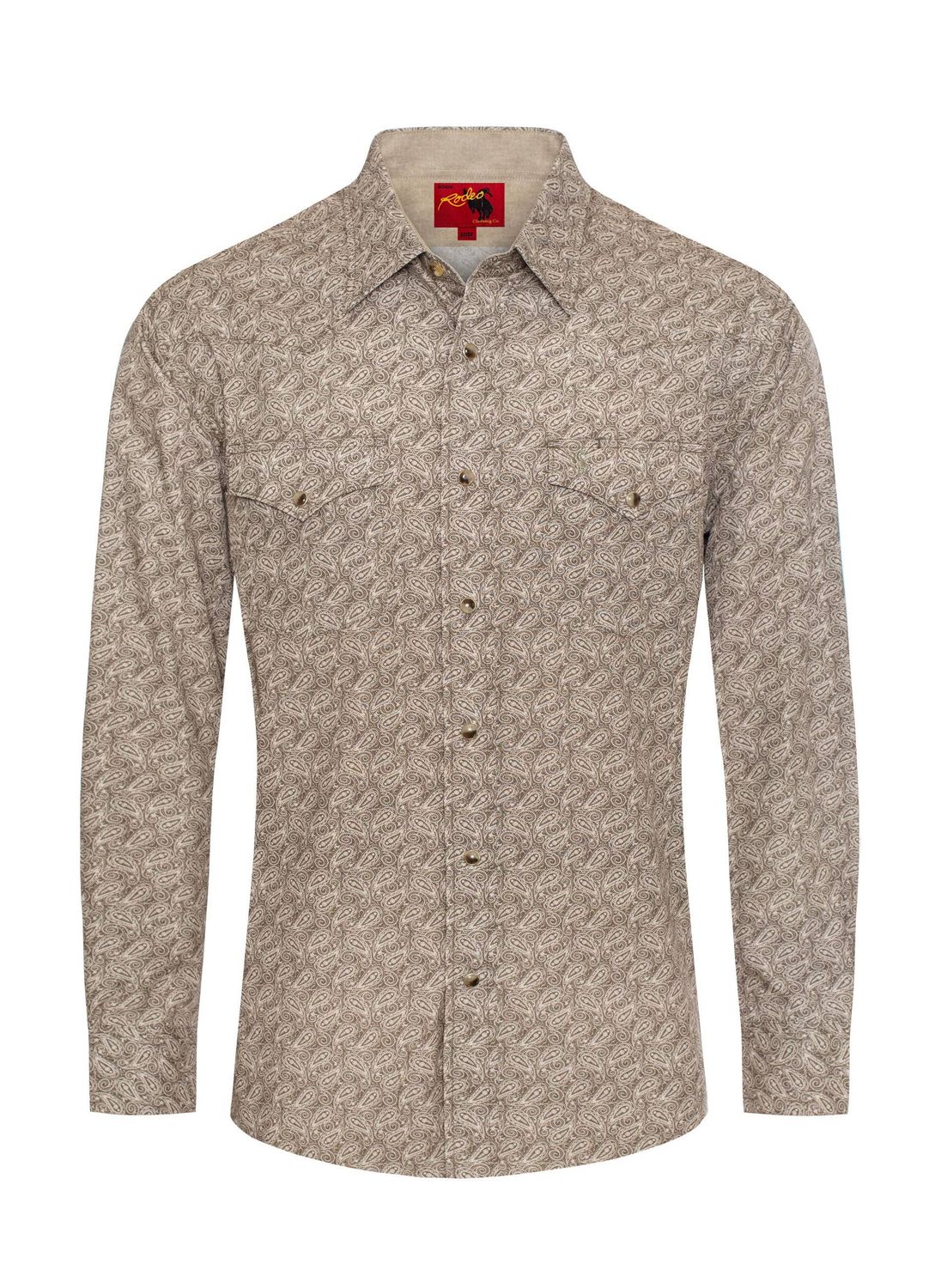 Men's Western Pearl Snap Print Shirt - PS100L-1080
