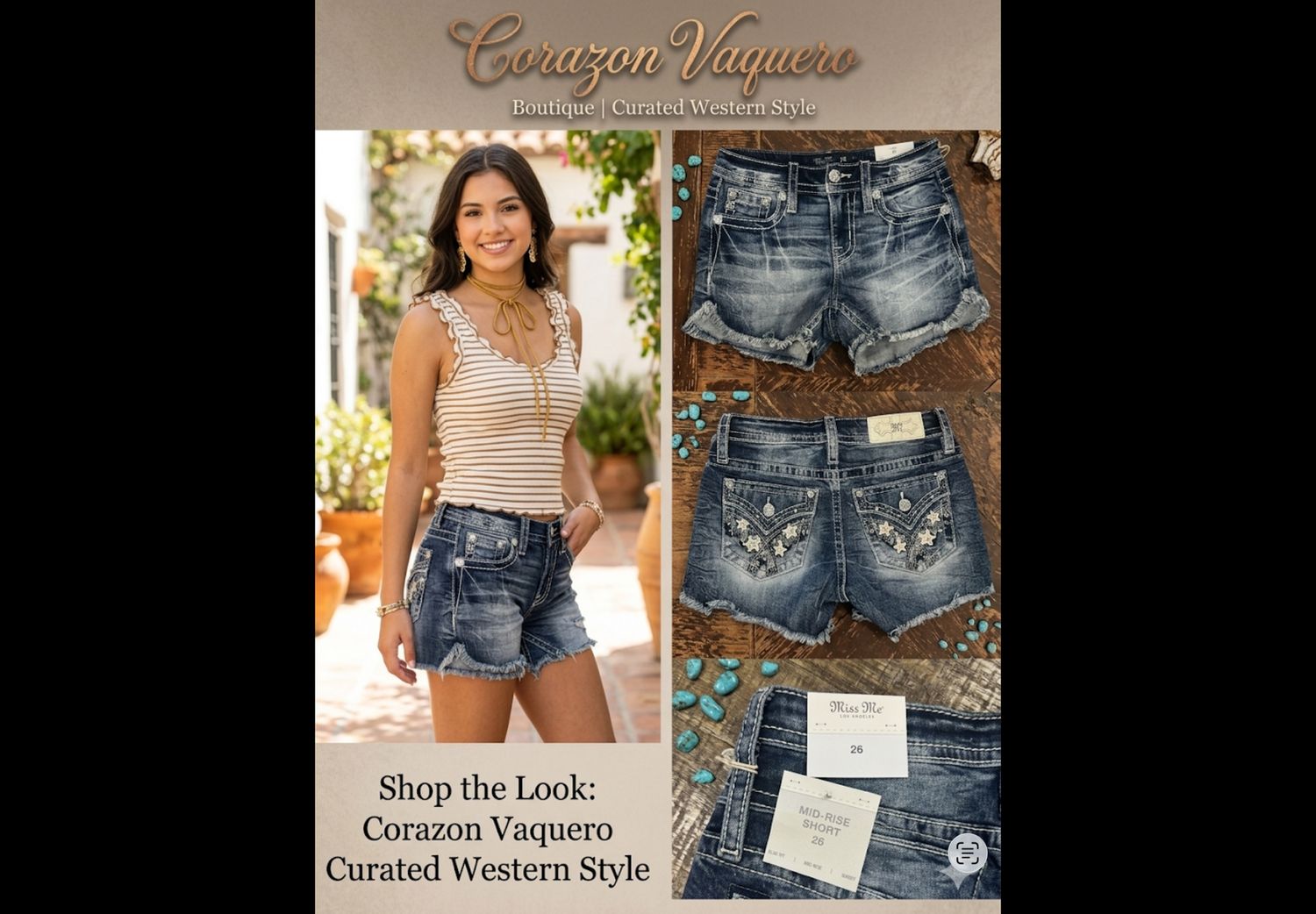 Mid Rise Shorts