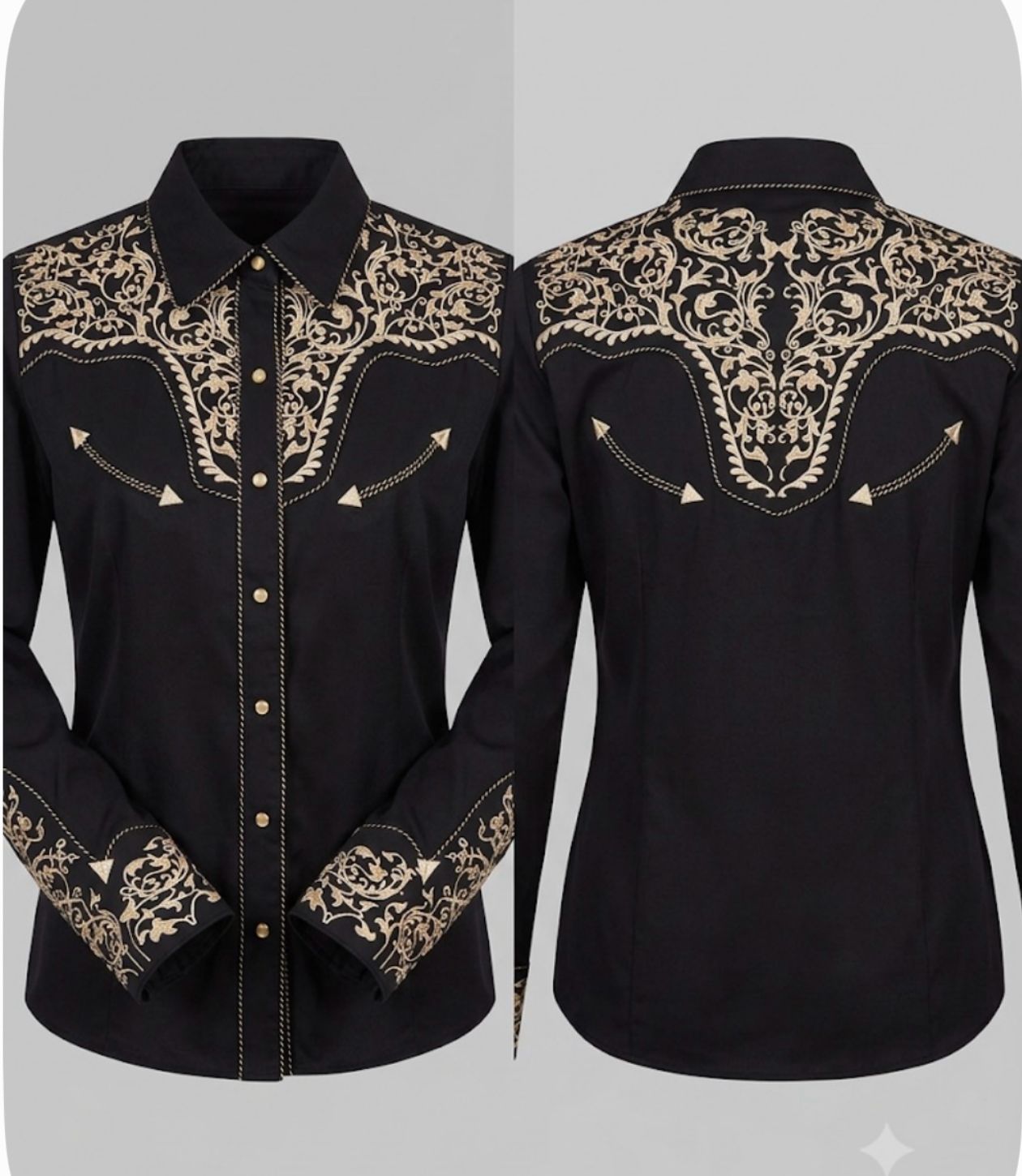 Black with Gold Trim