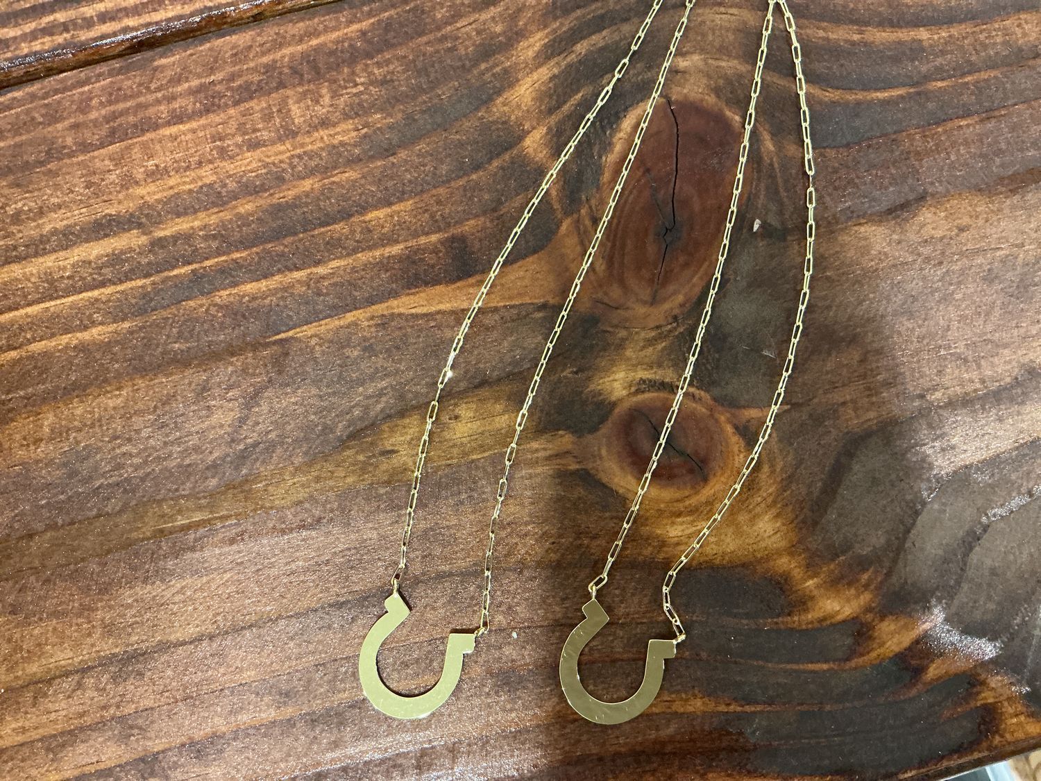 Horseshoe pendant necklace