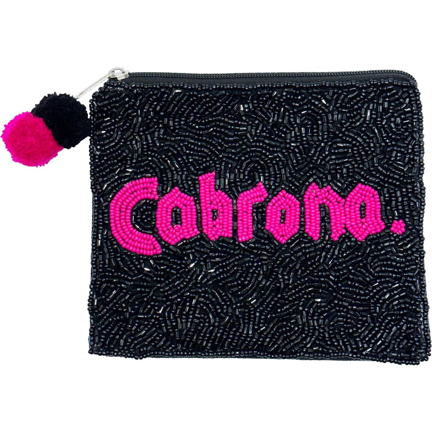 CABRONA BEADED COIN POUCH