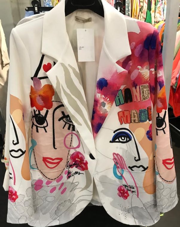 LBLAPI One Size Italian "PICASSO"  Print Blazer LOOWIE