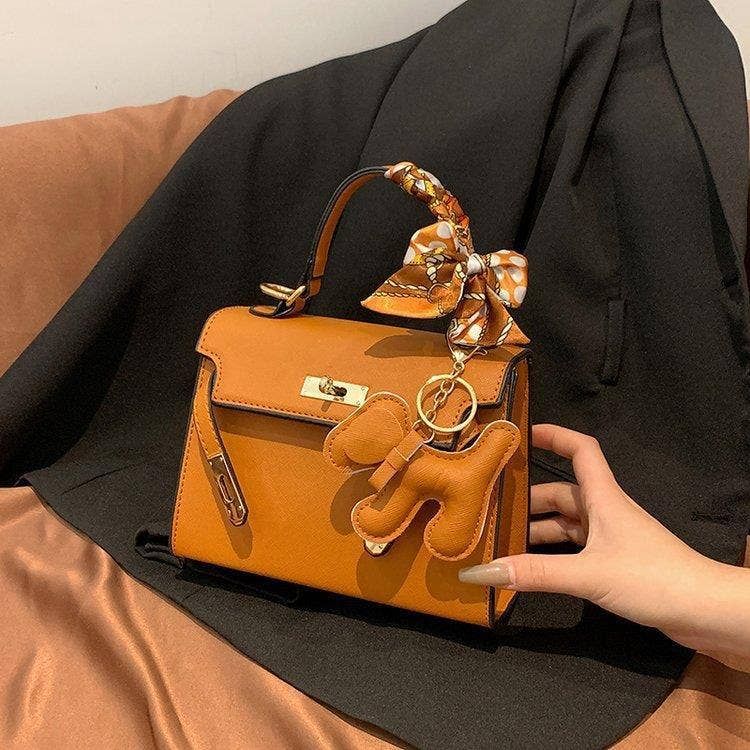 New Kelly Mini Bag Stylish Spacious Handbag for Women, Color: Small Brown