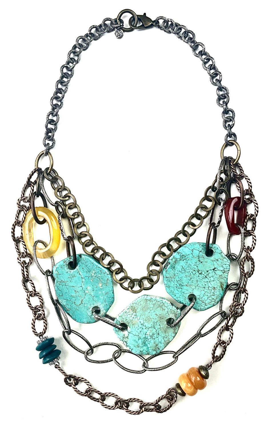 SE607 NK MULTI STD. W/ CHAINS, SLABS &amp; BEADS