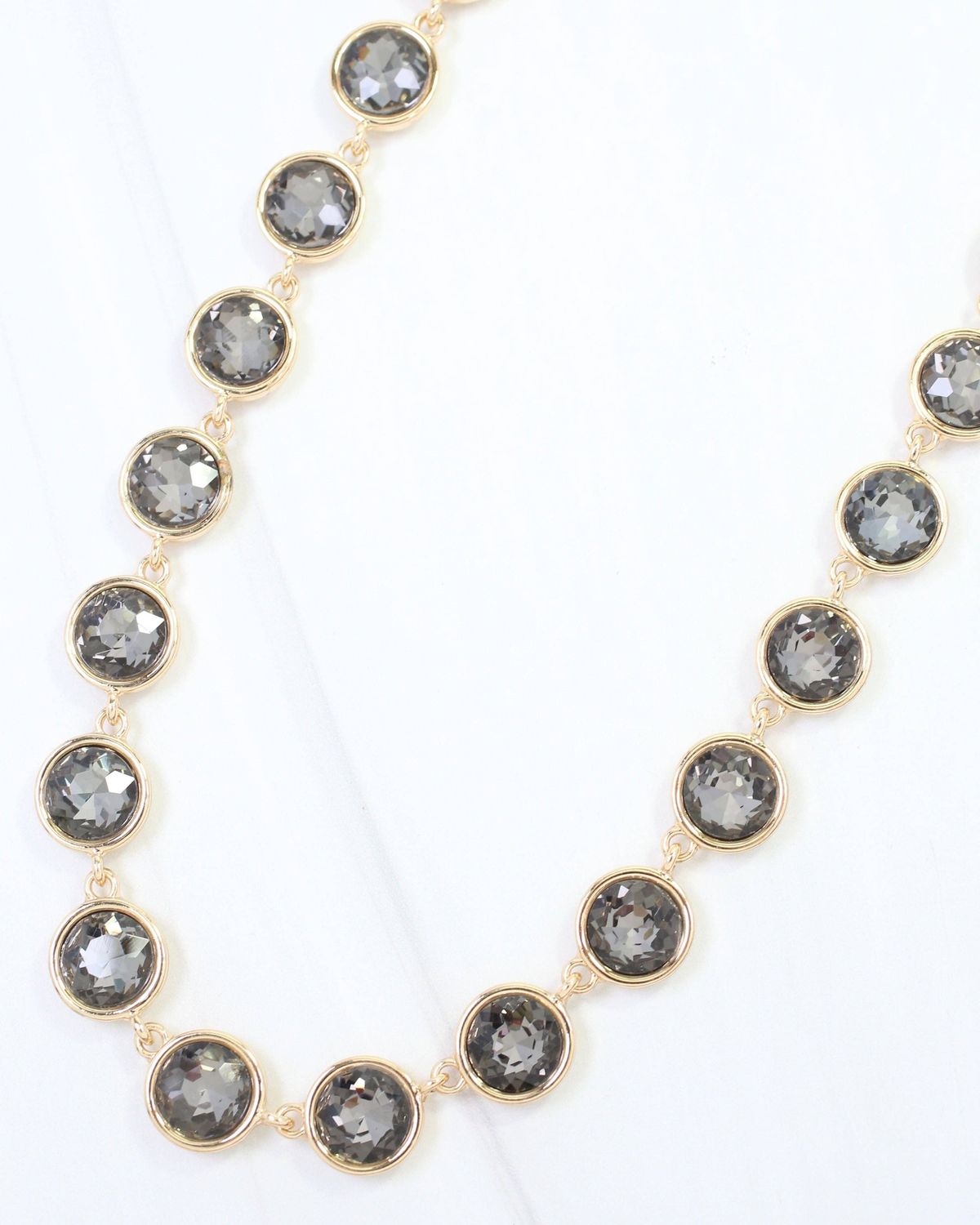 Kadis Crystal Necklace Black Diamond
