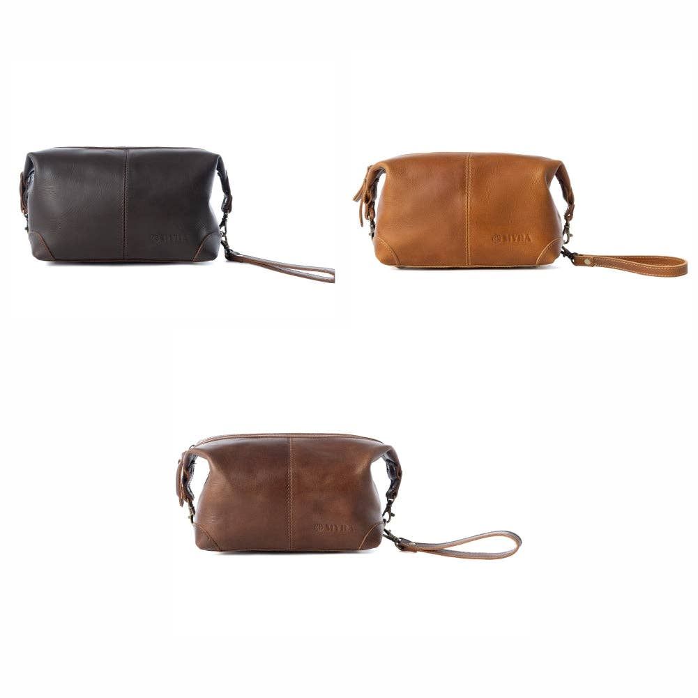 Drifter Leather Shaving Bag