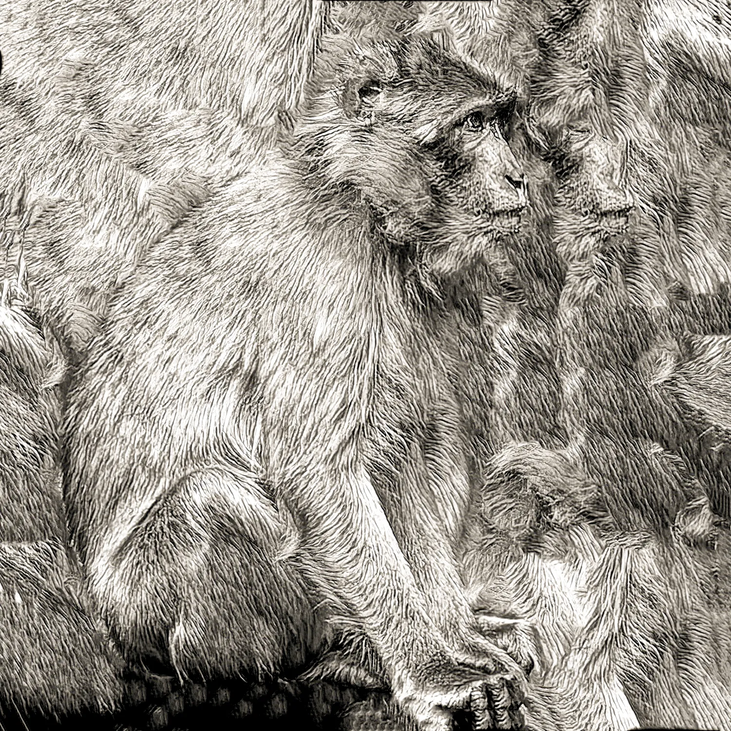 Hamadryas-Baboon - Texture And Voice Hamadryas-Baboon - Texture And Voice