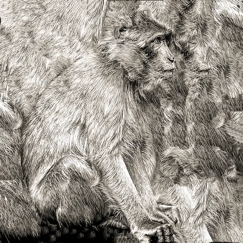 Hamadryas-Baboon - Texture And Voice Hamadryas-Baboon - Texture And Voice