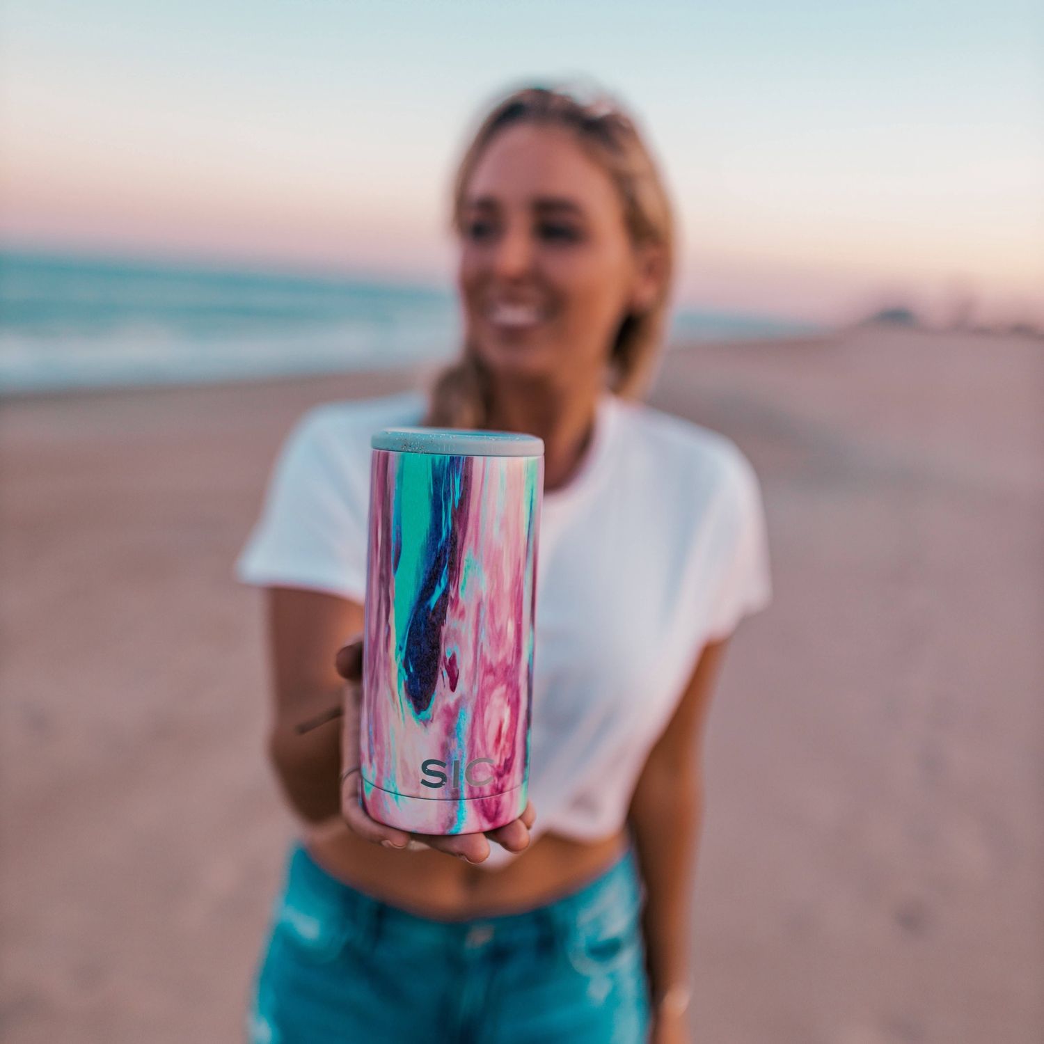 SIC Slim Can Cooler | Cotton Candy