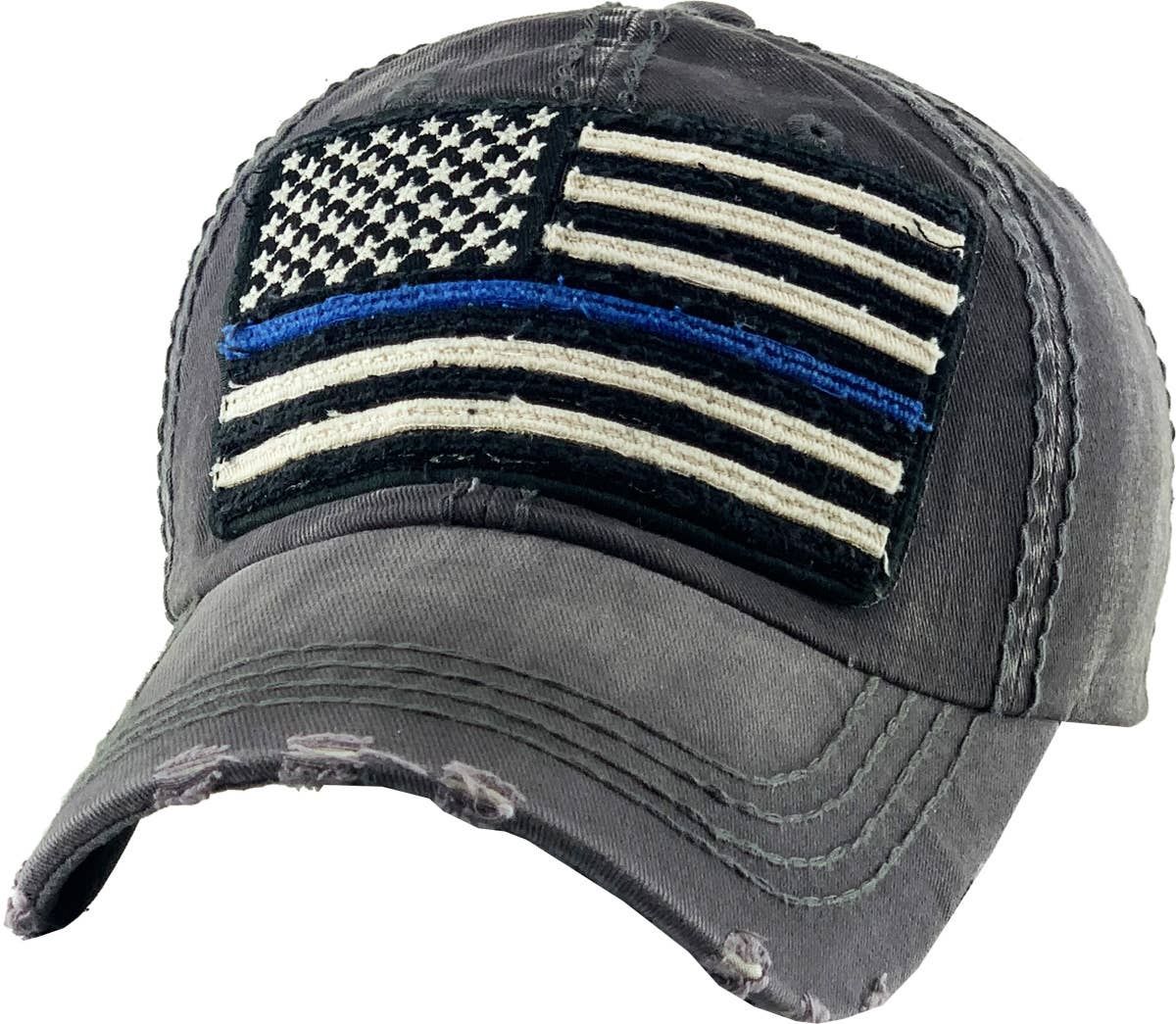 Flag Vintage Ballcap, Color: DGY
