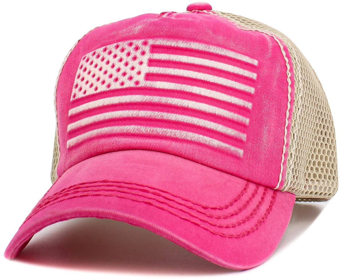 American Flag Mesh Ballcap