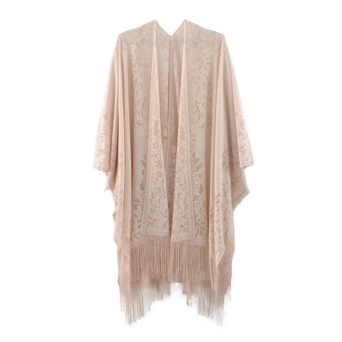 Embroidered Lightweight Kimono, Color: BE
